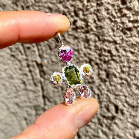 Fairy Light Pendants — handmade sterling silver with unique gemstones. Each piece is one-of-a-kind and includes a 42 cm chain